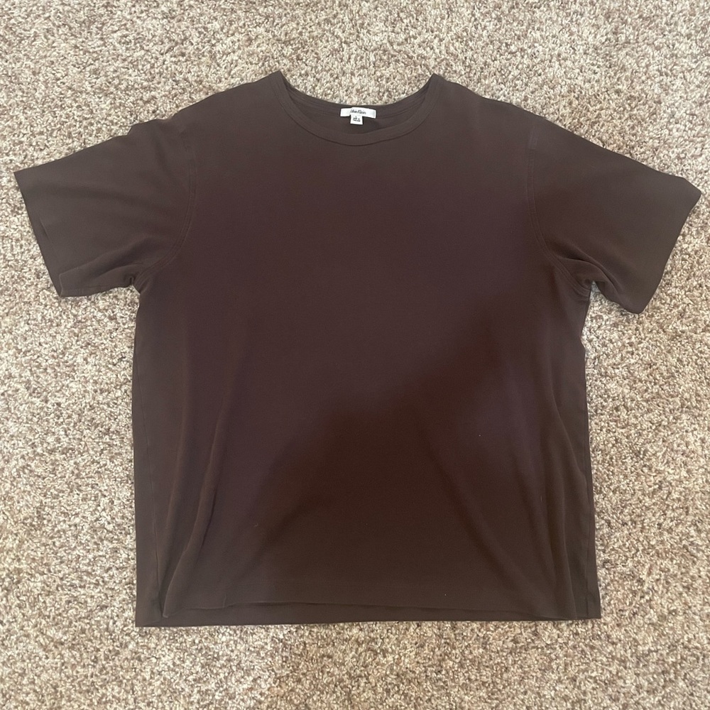 Calvin Klein Men’s Brown Short Sleeve Casual Basic T-Shirt